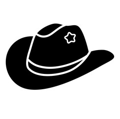 Cowboy hat silhouette 