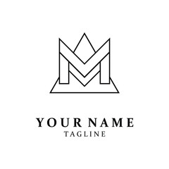 M Letter Logo Template