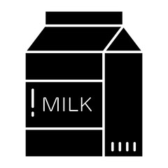 Milk Pack Glyph Icon