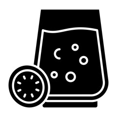 Kiwi Juice Glyph Icon