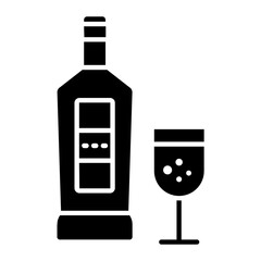 Vodka Glyph Icon