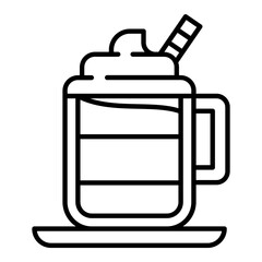 Cappuccino Outline Icon
