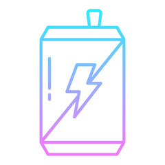 Energy Drink Gradient Icon