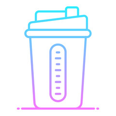 Protein Shake Gradient Icon