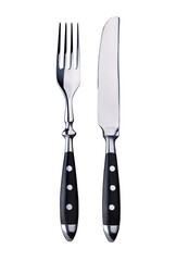 knife and fork, isolated