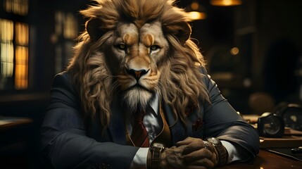 business lion