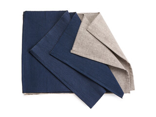 Set of table mats on white background