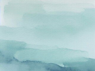 watercolor wash in serene shades of blue-green