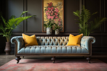 Obraz premium Designer luxurious sofa in a living room
