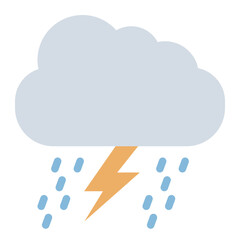 Storm flat icon