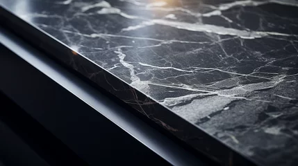 Foto op Canvas Smooth and polished texture of marble and granite surface © Textures & Patterns