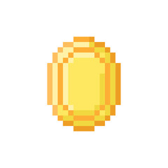 Pixel illustration of a gold coin