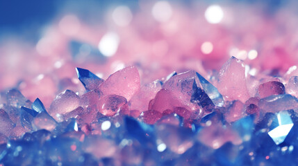 pink and blue with bokeh