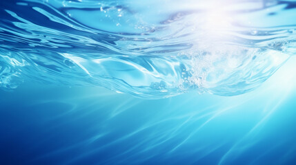 Obraz premium underwater_the_ripples_of_water