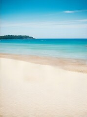 Beach illustration for calm ambiance; suits wall decor application
