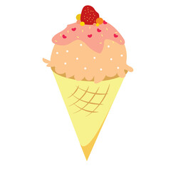 ice cream, design, summer, carefree, cutout, drop, enjoyment, females, graphic, horizontal, lifestyles, one person, photography, pop, poster, product, shop, soft, sticker, classic, copy space, happine