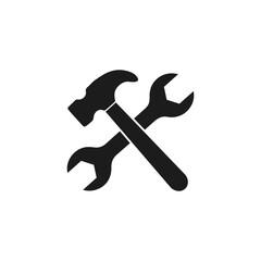 auto repair icon. solid glyph style icon.