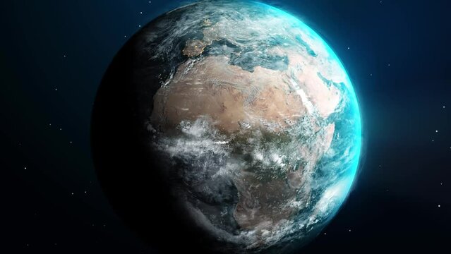 Zoom in on the Asia Continent from Space