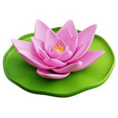 Lotus Flower 3D Illustration