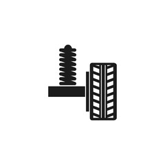 auto repair icon. solid glyph style icon.