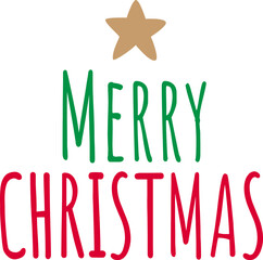 Merry Christmas lettering