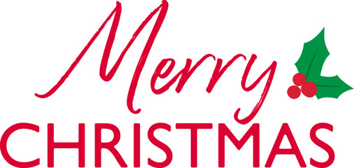 Merry Christmas lettering