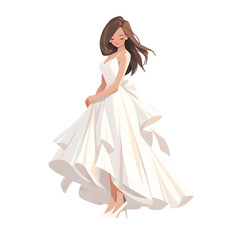 Fototapeta premium girl in a dress 1
