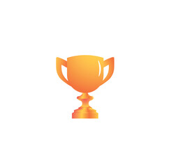 Golden goblet on a white background. Vector illustration