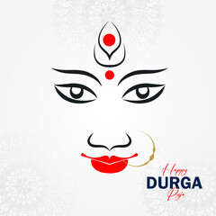 Happy Durga Puja Background Design