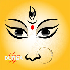Happy Durga Puja Background Design