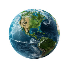 Planet Earth isolated on transparent background