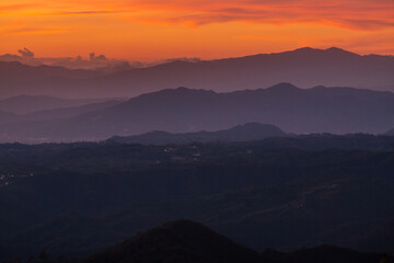 Mountains silhouette