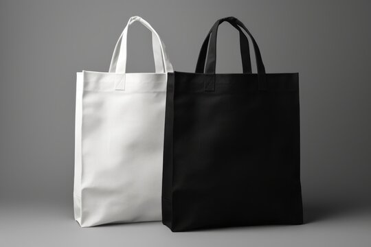 Shopper as a mockup for design. Blank for a designer with copy space.