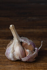 garlic on table