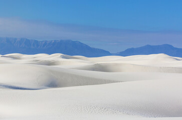 White sand dunes