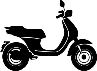 Scooter line icon, outline vector sign. Delivery symbol, logo illustration.