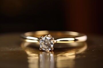 realistic diamond ring jewelry photography for special event generative ai
