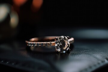 luxurious platinum ring jewelry photography for special event generative ai