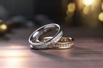 eye catching wedding ring jewel photography with premium touch generative ai