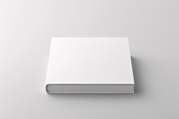 3D Blank Hardcover White Book Mockup for Creative Book Cover Design