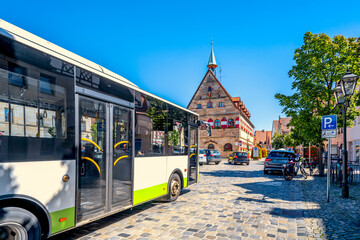 Bus in Lauf an der Pegnitz, Bayern, Deutschland 