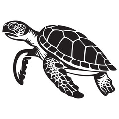 graphic sea turtle,vector illustration of sea turtle