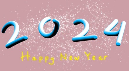 2024 new year greeting card