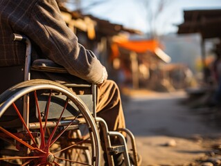 Obraz premium person in wheelchair