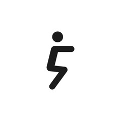 single icon sport fitness. solid glyph style icon