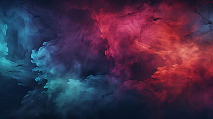 blue and red abstract background looking like stormy clouds - obrazy, fototapety, plakaty