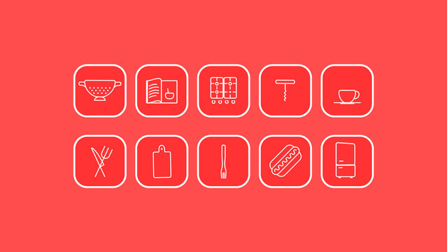 Cooking Line Icons 2