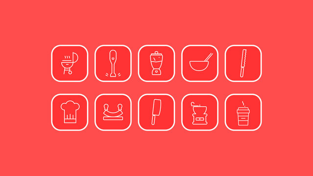 Cooking Line Icons 1