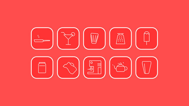 Cooking Line Icons 3