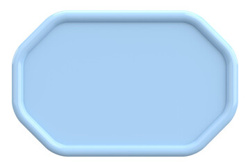 Price tag. Text box. 3D illustration.